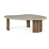 Image de Ethnicraft - Table basse Boomerang - Gris - Teck recyclé