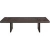 Image de Ethnicraft - Table basse Grooves - Noir - Teck massif