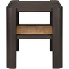 Image de Ethnicraft - Table d'appoint Panel - Marron - Teck massif - Designer Jacques Deneef