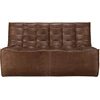 Image de Ethnicraft - Canapé 2 places N701 - Marron - Mousse PU haute densité - Designer Jacques Deneef