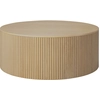 Image de Ethnicraft - Table basse Roller - Bois naturel - Chêne massif huilé - Designer Jacques Deneef