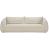 Image de Ethnicraft - Canapé 3 places ou + - Blanc - Mousse haute densité - Designer Paul Delaisse