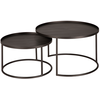 Image de Ethnicraft - Tables gigognes CORE - Marron - Aluminium thermolaqué