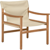 Image de Ethnicraft - Fauteuil SAFARI - Beige - Toile outdoor - Designer Jacques Deneef