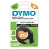 Image de Ruban Letratag textile Dymo noir / blanc - 12 mm x 4 m
