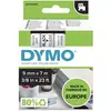 Image de Dymo Ruban D1 S0720670 pour étiqueteuse - 9 mm x 7 m - Noir sur Transparent