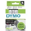 Image de Ruban Dymo - 9 mm - noir sur transparent - pour LP150/250-LM350/450/210D/220P