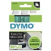 Image de Ruban Dymo D1 - 40919 - Ruban noir/vert - 9 mm x 7 m