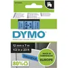 Image de Dymo Ruban D1 S0720560 pour étiqueteuse - 12 mm x 7 m - Noir sur Bleu