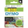 Image de Dymo Ruban D1 S0720600 pour étiqueteuse - 12 mm x 7 m - Blanc sur Transparent