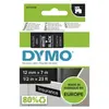 Image de Ruban Dymo D1 - 16957- Ruban nylon blanc/noir - 12mm x 7 m