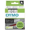 Image de Ruban Dymo D1 - 45803 - Ruban noir/blanc - 19 mm x 7 m