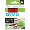 Image de Dymo Ruban D1 S0720870 pour étiqueteuse - 19 mm x 7 m - Noir sur Rouge