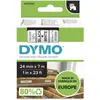Image de Dymo Ruban D1 S0720930 pour étiqueteuse - 24 mm x 7 m - Noir sur Blanc