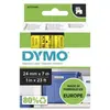 Image de Ruban Dymo D1 - 53718 - Ruban noir/jaune - 24 mm x 7 m