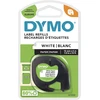 Image de Dymo Ruban LT S0721510 papier LetraTAG - 12 mm x 4 m - Noir sur Blanc