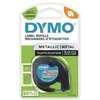 Image de Ruban Letratag LT Dymo LT - Ruban cassette - 12 mm x 4 m - noir sur argent