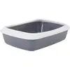 Image de Bac à litière avec rebord pour chat Nobby Pet Iriz Gris TU 72109