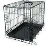 Image de Cage de transport pour chien avec 2 portes tirroir plastic Duvoplus Fer Pliable Noir 123x77x83 cm 780/385