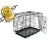 Image de Cage de transport pour chien fer pliable 2 portes Tp Duvoplus Topline Gris 92x57x64 cm 780/472