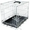 Image de Cage de transport pour chien avec 1 porte tirroir plastic Duvoplus Fer Pliable Argenté 47x30x37 cm 780/407