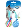 Image de Balle pour chat avec plumes Duvoplus Bleu 14x8x4 cm 1717023