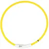 Image de Collier pour chien lumineux Duvoplus avec USB nylon Flash Ring Jaune 13x1,5x18 cm 1270008