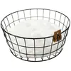 Image de Panier pour chien en métal rond Duvoplus Noir 35x35x17 cm 11823