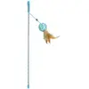 Image de Canne à pêche pour chat balle en papier Duvoplus Catchy Bleu 41x4x3,5 cm 12069