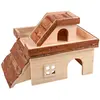 Image de Cage pour rongeurs en bois Duvoplus Hacienda Beige 34x24x22 cm 12697