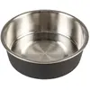 Image de Gamelle pour chien et chat Duvoplus Matte Fix Noir 12,8x12,8x4,4 cm 14447