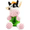 Image de Jouet peluche pour chien vache distributeur en caoutchouc Duvoplus Multicolore 14x10x10 cm 14573