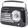 Image de Radio Vintage Autonome avec Bluetooth USB & FM 30W Noir