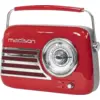 Image de Radio Vintage Autonome avec Bluetooth USB & FM 30W Rouge