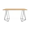 Image de POP UP HOME - Bureau Trestle - Bois naturel - Panneau aggloméré - Designer Nádia Scores
