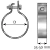 Image de Collier de serrage, échappement DINEX 99760