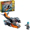 Image de LEGO® Creator 3-en-1 31111 Le Cyber Drone Jouet de Construction Figurine de Robot et Moto en occasion ou reconditionné