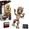 Image de LEGO 76217 Marvel Je sAppelle Groot Jouet Marvel et Figurine Bébé Groot Film Les Gardiens de la Galaxie 2 Enfants Dès 10 Ans en occasion ou reconditionné