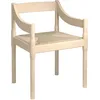 Image de Fritz Hansen - Fauteuil Carimate - Bois naturel - Corde en lin - Designer Vico Magistretti