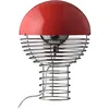 Image de Verpan - Lampe de table Wire - Rouge - Acier chromé - Designer Verner Panton