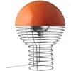 Image de Verpan - Lampe de table Wire - Orange - Acier chromé - Designer Verner Panton