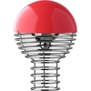 Image de Verpan - Lampe sans fil rechargeable Wire - Rouge - Acier chromé - Designer Verner Panton