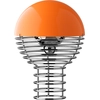 Image de Verpan - Lampe sans fil rechargeable Wire - Orange - Acier chromé - Designer Verner Panton
