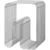 Image de AYTM - Tabouret Curva - Argent - Fer plaqué chrome