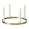 Image de Ferm Living - Chandelier Bougeoirs - Or - Laiton - Designer Trine Andersen