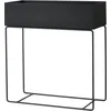 Image de Ferm Living - Jardinière sur pied Plant Box - Noir - Acier laqué époxy - Designer Trine Andersen