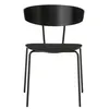 Image de Ferm Living - Chaise empilable Herman - Noir - Acier laqué époxy - Designer Herman Studio
