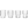 Image de Ferm Living - Verre Ripple - Transparent - Verre soufflé bouche - Designer Trine Andersen