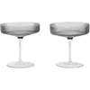 Image de Ferm Living - Coupe à champagne Ripple - Transparent - Verre soufflé bouche - Designer Trine Andersen
