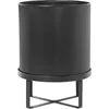 Image de Ferm Living - Pot de fleurs Bau - Noir - Acier galvanisé - Designer Herman Studio